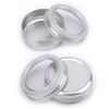 Foraineam 40 Pack 2 Ounce Round Tin Cans Metal Empty