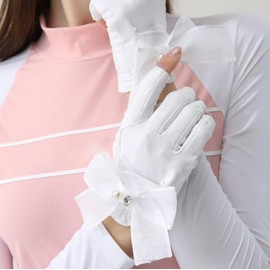 Baestappy Women's Golf Gloves Both Hands, Classic Womens Half 1/2 1/3 Finger Golf Glove，Breathable Grip Accessories，Ladies Sport Gloves Gift