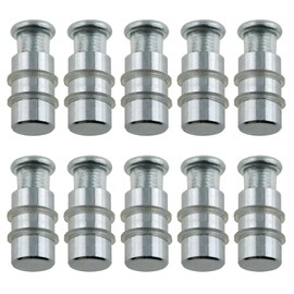 LUORNG 10PCS Shelf Support Glass Shelf Holder Pins Metal Cylindrical Pins Holder for Cabinet, Showcase, Bookcase