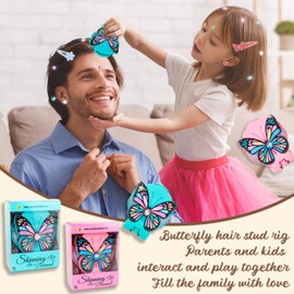 Audasi Butterfly Hair Bedazzler Kit, Bling Gem Machine for Glitter Girls, Diamond Hair Machine, Glitter Stones Hair Face Hair Jewellery Machine for Girls, Hat Bling Rhinestones, Hair Accessories Girls