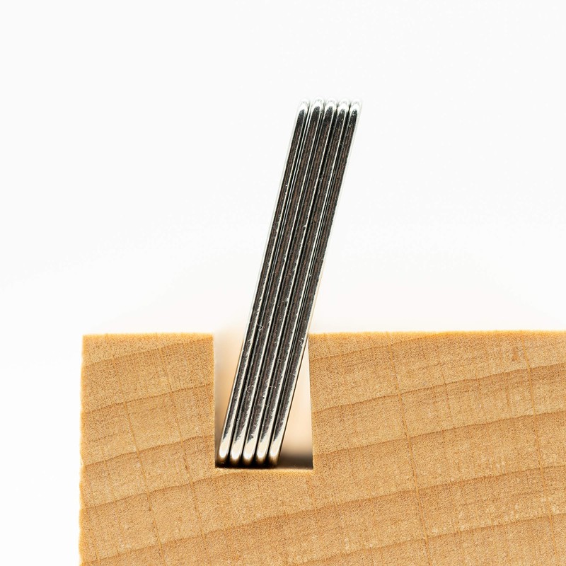 Rectangle Stainless Steel Number Tags Key Tags ID Tags with