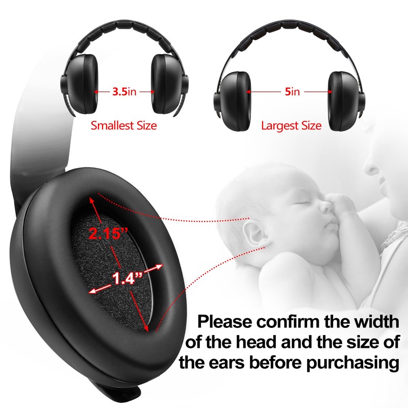BBTKCARE Baby Headphones Noise Cancelling Headphones for Babies for 3