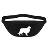 Huuraa Bauchtasche Collie Sheltie Silhouette Geschenk 2,5 Liter Black Collie