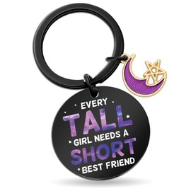 ichrati Purple Friend Gifts for Women Birthday Teen Girl Gift for Best Friends Friendship Gifts for Female Friends Tall Girl Needs Short Friend Cute Women Key Chains