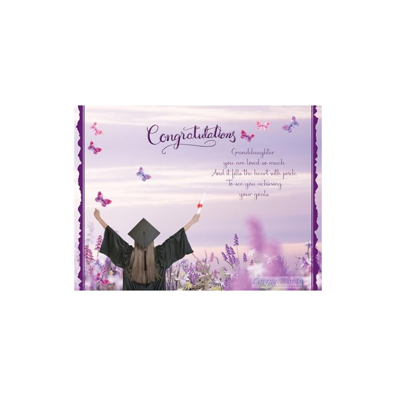 Granddaughter on your Graduation ~ Congratulations graduation card