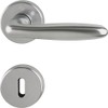 Hoppe Verona Door Handle Set with Rosette BB Deadlock Stainless