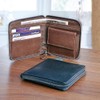 Black Zip Around Security Nappa Leather Wallet – Unisex Luxury