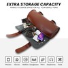 DREAMIZER Motorcycle Bag Universal Motorcycle Saddle Bags PU Leather Motorcycle