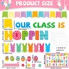 Qyeahkj 60Pcs Easter Bulletin Board Decoration Easter Egg Bunny Cutout