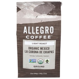 Allegro Coffee, Organic Mexico Light Roast Ground Coffee, 12 oz.