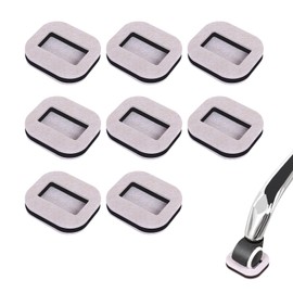 Coollooda Caster Stopper, Set of 8, Scratch Resistant, Stabilized, Vibration Absorption, Quiet, Wheel Chock, Floor Protection, Furniture, Chair, Caster Stop, Anti-Slip, Easy Installation