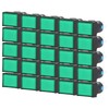 25Pcs Squares Push Button Switch ABS Brass Self Locking with