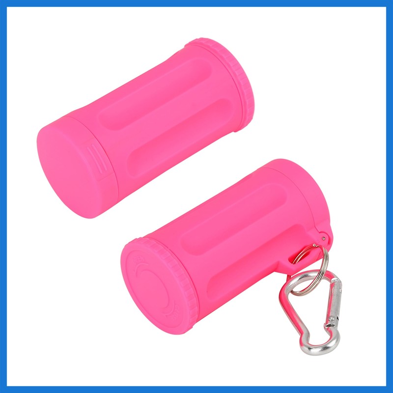 VekAuto Portable Smokeless Ashtray with Keychain Lid for Car Pink