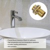 uxcell Faucet Mount Extension Shank 2.4"x 1.25" Brass Pipe Faucet