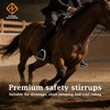 THREE ARCHERS Side Opening Safety Stirrups for Adults,4.7”Anti-Slip Grated Tread