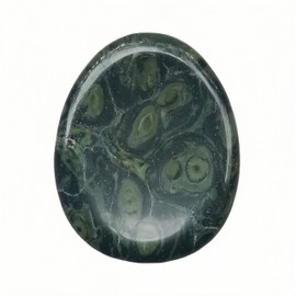 Afucats Natural Kambaba Jasper Crystal Water Drop Thumb Worry Indoor Decorative Stone,1.97 * 1.57 Inchs Stress Relief Gift for Anxiety