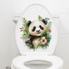 WAFT YEARN Super Cute Panda Toilet Seat Lid Cover Decals