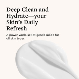 Silver Mirror Facial Cleanser Face Wash with Grapeseed Oil, Gentle Hydrating Cleanser to Remove Makeup Oil and Impurities, Brightening Cream Cleanser, 5 Fl Oz