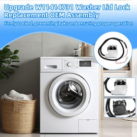 W11368616 W11670519 Washer Lid Lock Assembly - Compatible with Whirlpool & Maytag Washer Models MVW4505MW0, MVW5035MW1, MVW5430MW1, MVW5430PBK0, MVW5435PBK0, Replaces AP7214714, PS17215992
