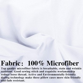 NTBAY King Pillow Shams, Set of 2, 100% Brushed Microfiber, Soft and Cozy, Wrinkle, Fade, Stain Resistant (King, White)