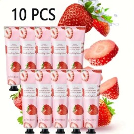 10 Crema Manos Fresa Hidratante Unisex