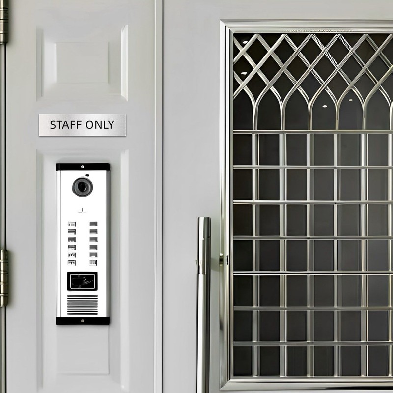 STAFF ONLY Staff Only Sign Plate (with double-sided tape and