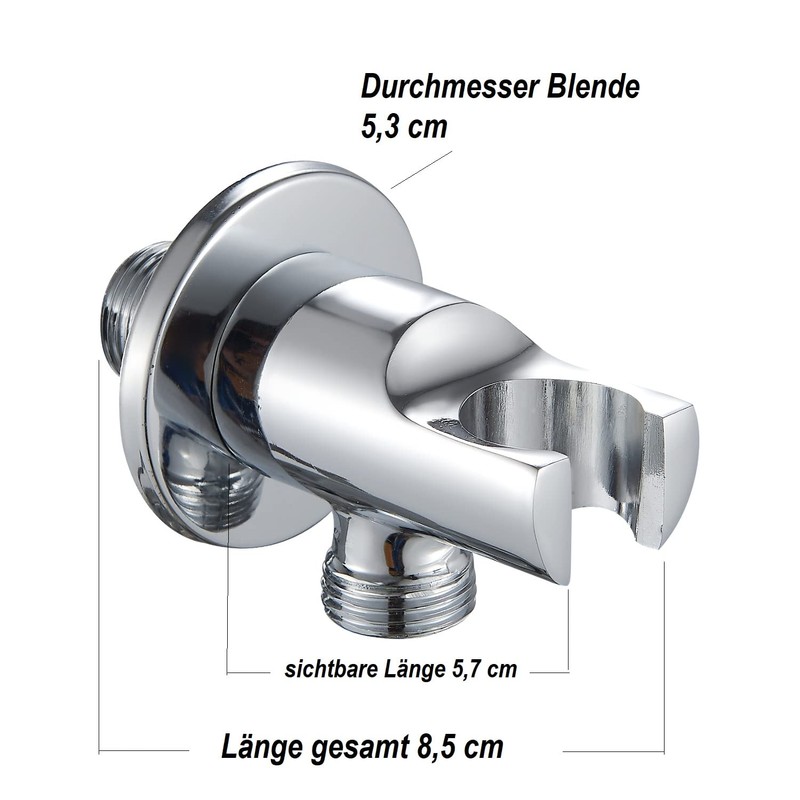 Hand Shower with Hose and Wall Connection Shower Head Set