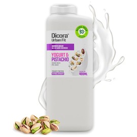 Dicora Urban Fit Crema de Ducha - Gel de Baño Hidratante para Mujeres y Hombres - Gel de Ducha para Protección de la Piel - Yogur y Pistacho - 400 ml