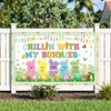 AIBIIN Easter Backdrop Spring Bunny Chillin Banner Happy Easter Party