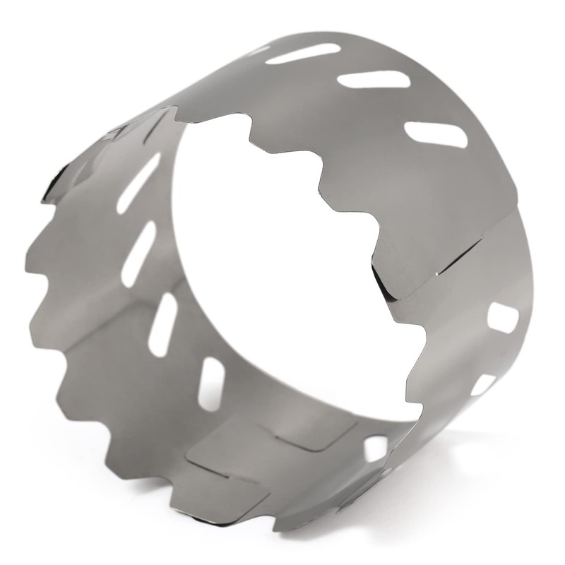 RAYWE Portable Outdoor Ultralight Titanium Alcohol Stove Rack Windscreen Camping