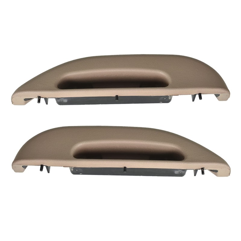 munirater Beige Front Car Door Armrest Pull Handle Cover Driver