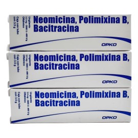 Neomicina, Polimixinab, Bacitracina Unguento Oftalmico. Pack
