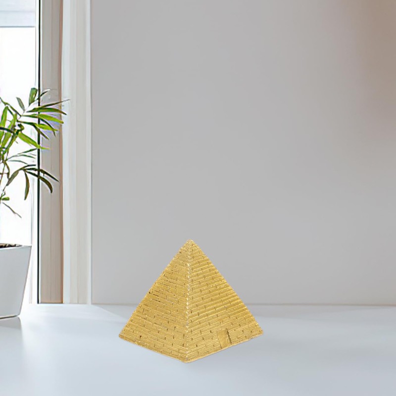 Homoyoyo Retro Pyramid Model Mini Egyptian Pyramid Figurine Resin Simulation
