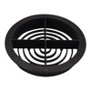 10 x Anthracite Grey Plastic 70mm Round Soffit Air Vents/Push