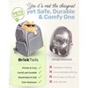 BriskTails Expandable Cat Backpack Carrier - Breathable BT-01 Cat Carrier
