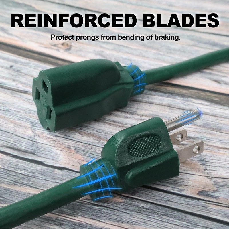 EP 6FT Green Outdoor Extension Cord, 16/3 SJTW Heavy Duty