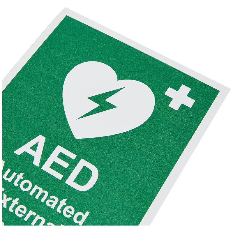 Seco AED Sign, Automated External Defibrillator 150 x 200 mm,