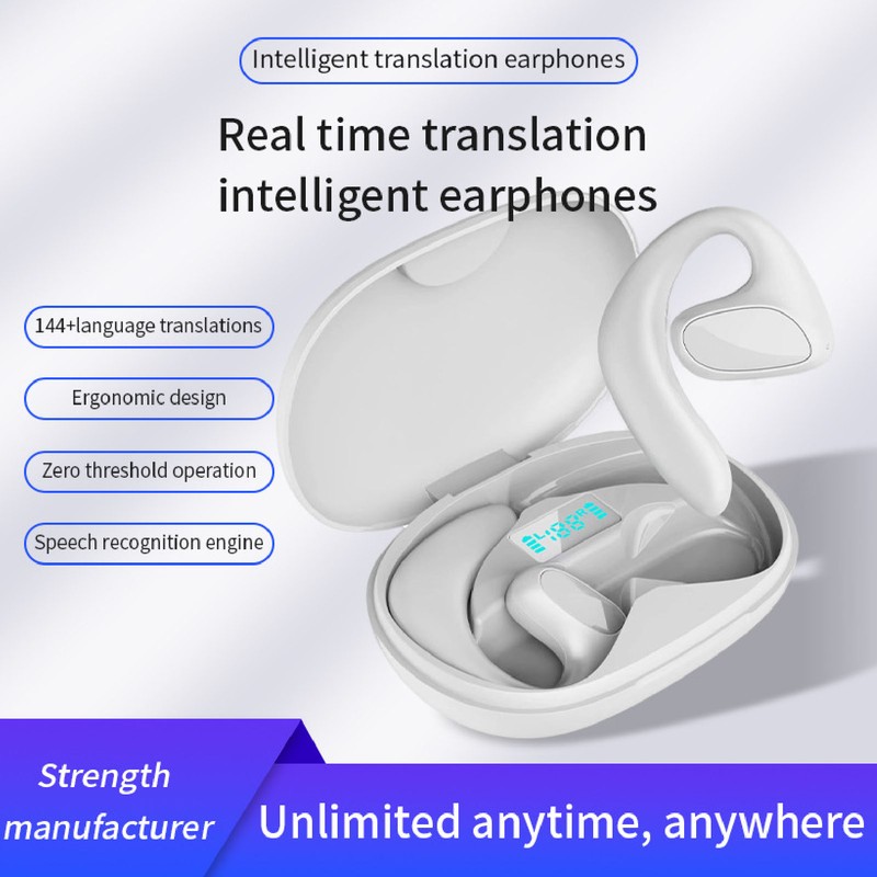 M8 Translation Earphone Support More Than 140 Languages Multicountry Translation