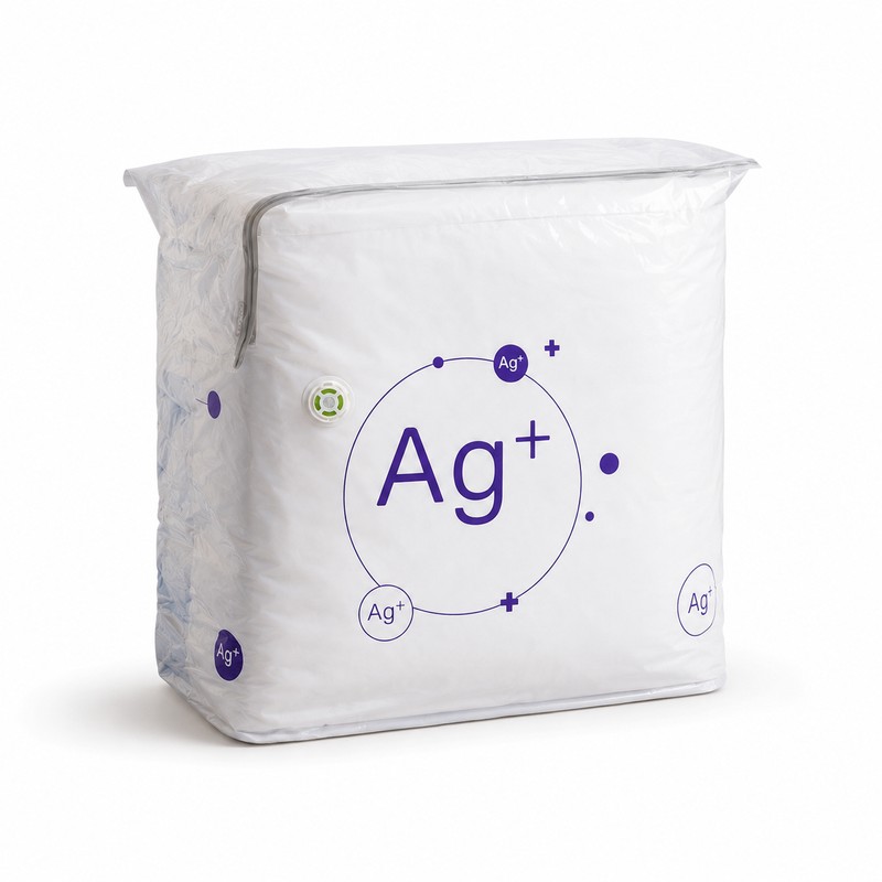 2 Pack Ag+ Silver Ion Vacuum Storage Bags, No Pump