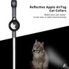 LZXLXS Airtag Cat Collar Reflective Adjustable Cat GPS Tracker Collar