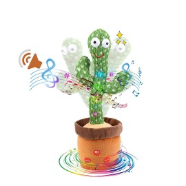 Mignova Dancing Cactus Plush Toy Doll Electronic Recording Shake With Song Funny Gift US