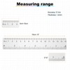 HARFINGTON 2pcs Clear Plastic Ruler 15cm (0.59 Inch) Metric Inch