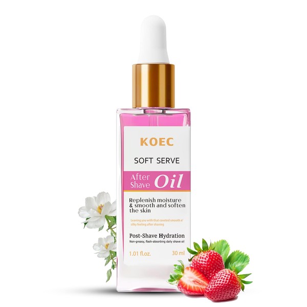 After Shave Oil for Women - Strawberry & Vanilla Scent,