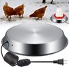 Large Chicken Water Heater Base, 15" Metal Heated Chicken Waterer