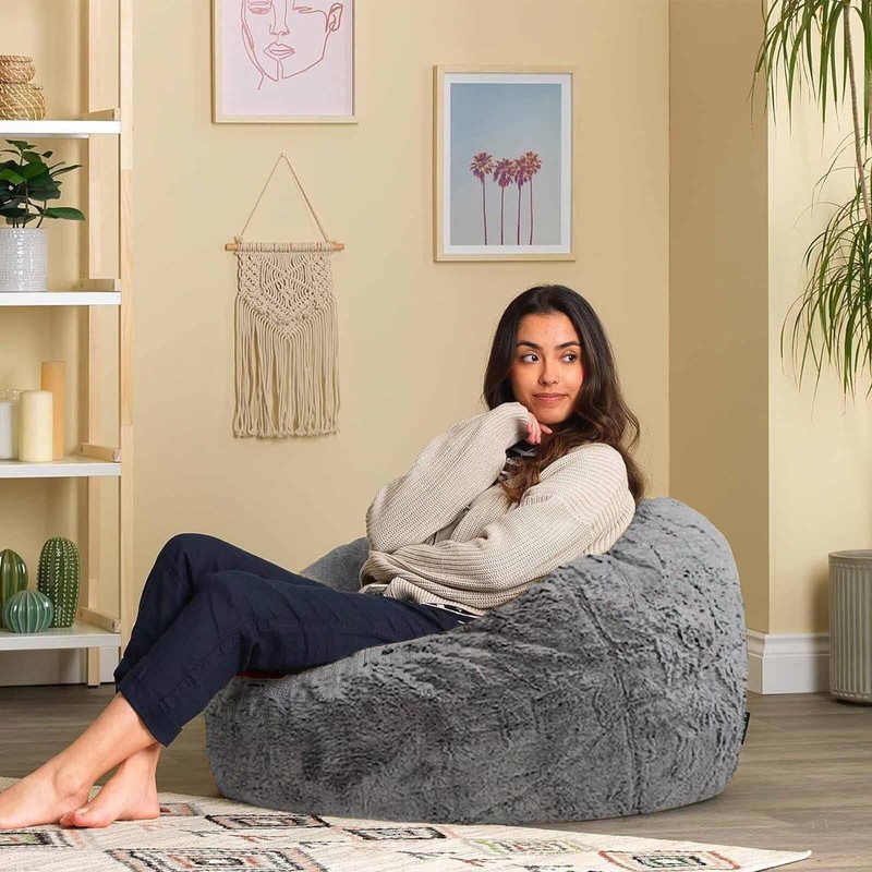 FIEATES Bean Bag Chair for Adults Kids No Filling Comfy