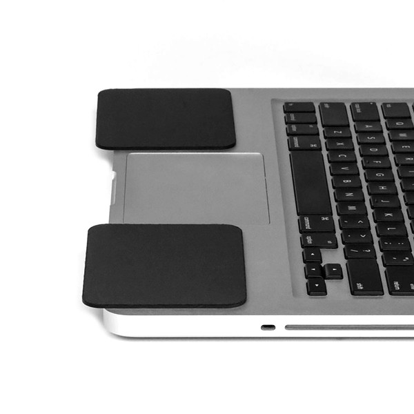 GRIFITI Large Slim Palm Pads Notebook Wrist Rests with Tacky Silicone Reposition for Hard and Sharp MacBooks and Laptops (2 Large 4 x 3.12 inches)