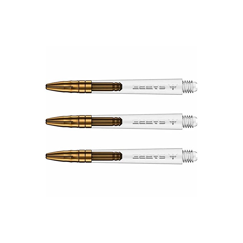 Mission Darts Sabre Shafts | Durable Clear Polycarbonate Stems with