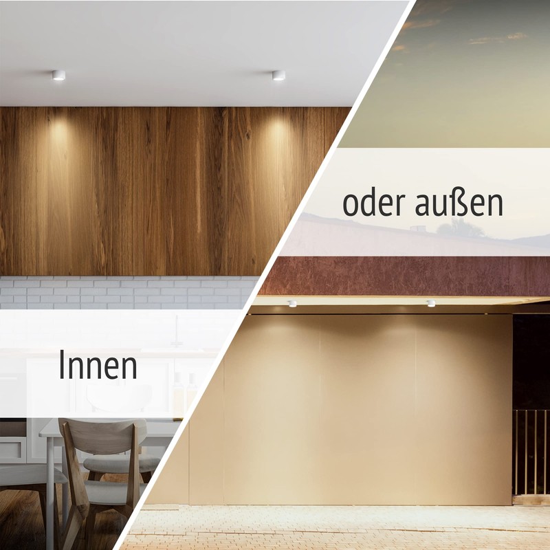 linovum Surface-Mounted Light SMOL-W Extra Flat IP44 in Matt White