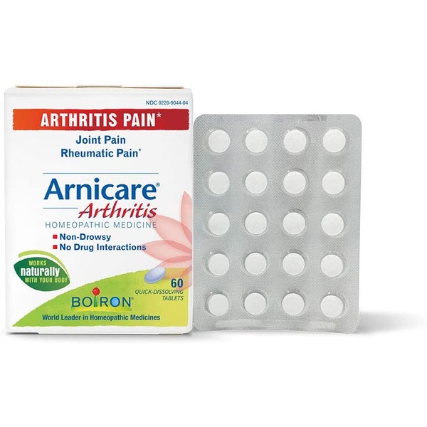 Boiron Arnicare Arthritis, Homeopathic Medicine for Arthritic, Joint and Rheumatic Pain, White, 60 Tablets