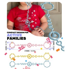 Neepanda Pacifier Clip & Toy Straps for Baby – Silicone Pacifier Holder for Boys and Girls, Newborn Baby Essentials Must Haves (3 Pack)